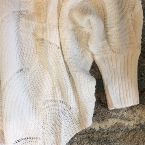 White Ribbed Sweater - Picture 6 of 7